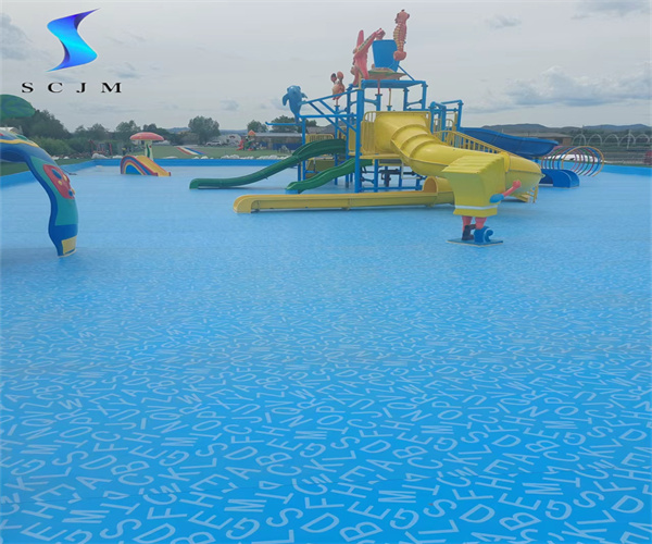 水上樂園字母圖案防水膠膜效果圖