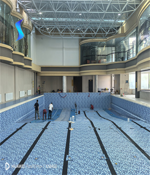 大慶薩區(qū)某健身游泳中心泳池再建施工